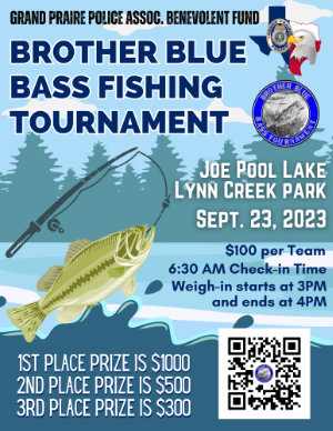 Brother Blue Charity Bass Tournament 2022 Flyer